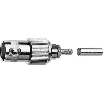 Telegärtner BNC-kabelbøsning crimp G03 50 Ohm, crimp/crimp, A2913, G03 (RG178 B/U) - 1 stk. (J01001B0060)