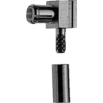 Telegärtner MCX-vinkelcrimpstik til RG-178 B/U, forgyldt, 5-pak (J01270A0201)