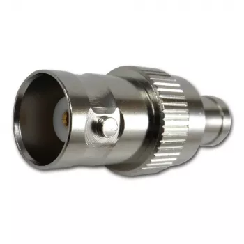 TELEGÄRTNER koaksialadapter BNC-bøsning til SMB-bøsning, 50 Ohm, lige, nikkelbelagt messing, forgyldte kontakter J01008F0013