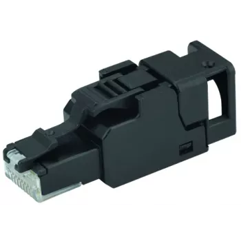 TELEGÄRTNER UFP8 Cat.6A feltkonfektionerbar RJ45-stik, T568B, AWG23-22, skærmet, værktøjsfri IDC J00026A3113