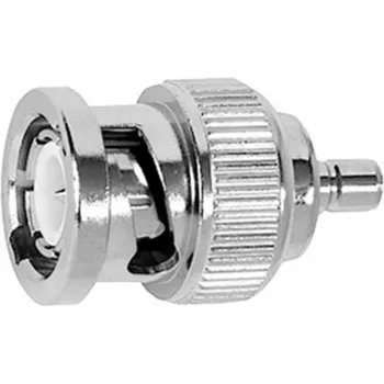 TELEGÄRTNER BNC-stik til SMB-stik koaksialadapter, 50 Ohm, forniklet messing, J01008G0038