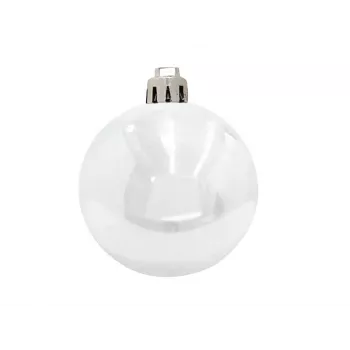 EUROPALMS dekorationskugle-sæt 7 cm, hvid, 6 stk. (83501254)