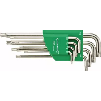 Stahlwille 10771/8 kuglehoved-Torx-vinkelnøglesæt, 8-dele (T9-T40) 96432700