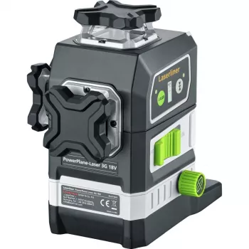 Laserliner PowerPlane-Laser 3G Multi-18V Green 3 x 360° lasernivelleringsapparat (basisenhed) 036.380L