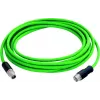 TELEGÄRTNER L82005A0000 10 m LC-Duplex to LC-Duplex OM3 Multimode Fiber Optic Patch Cable, Aqua, LSZH 100017385
