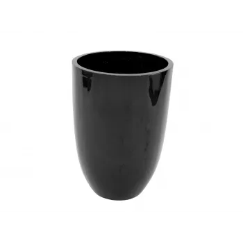 Europalms LEICHTSIN CUP-69 Planter, Black, Glossy (83011819)