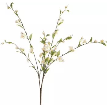 EUROPALMS kunstig kirsebærblomstgren, hvid, 60 cm 82530565