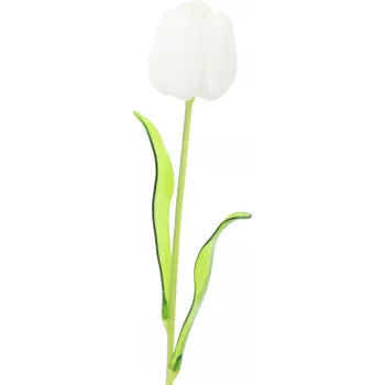 EUROPALMS Crystal Tulip kunstig blomst, hvid, 61 cm, 12-pak (82600204)