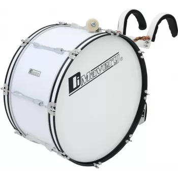 DIMAVERY MB-424 Marching-Bassdrum 24x12 hvid 26010361