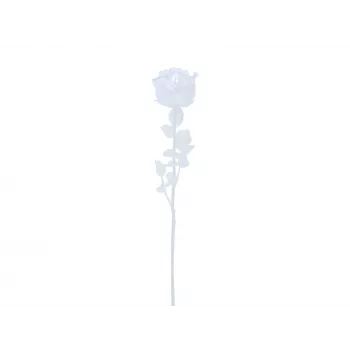 EUROPALMS Crystal Rose kunstblomst, transparent, 81 cm, 12-pak fordelspakning 82600210