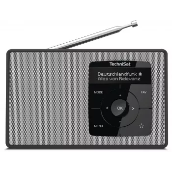 TechniSat DIGITRADIO 2 DAB+ UKW Bluetooth radiovækkeur sort/hvid 0002/3910