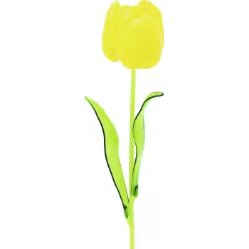 EUROPALMS Crystal Tulip kunstig blomst, gul, 61 cm, 12-pak 82600207