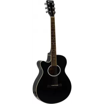 DIMAVERY AW-400 venstrehåndet dreadnought akustisk guitar, sort 26235090