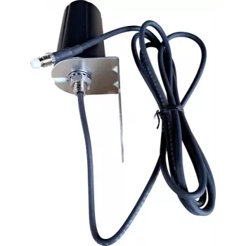 Wittenberg Antennen 5G LTE omnidirektionel antenne, 2 m kabel, FME-bøsning, 50 Ohm, væg-/mastmontage (Poly-103554)