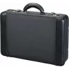 JÜSCHA ALASSIO laptop-aktetaske med aftagelig laptophylster, udvidelig, kombinationslåse, sort nylon/kunstlæder (45039)
