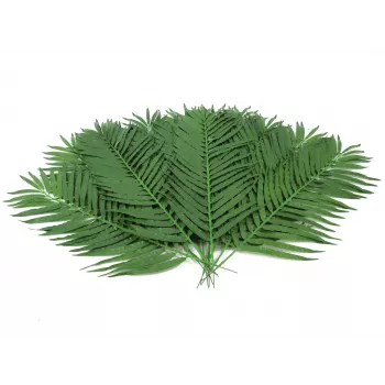 EUROPALMS Kokospalme-blade, kunstig, 110 cm, 12-pak 82509897