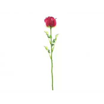 EUROPALMS Crystal rose kunstig blomst, bordeaux, 81 cm 82600209