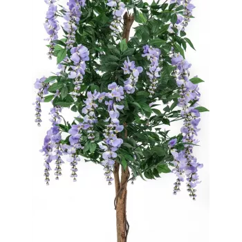 EUROPALMS Kunstigt Goldregen-træ, violette blomster, 180 cm 82507136