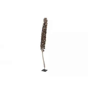 EUROPALMS Cacho Coco Artificial Coconut Palm Tree, 120-190 cm, Real Wood Trunk, 12 Fronds, Indoor 83502349