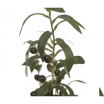 EUROPALMS kunstigt oliventræ, 68 cm, grønne blade, sort potte 82506421