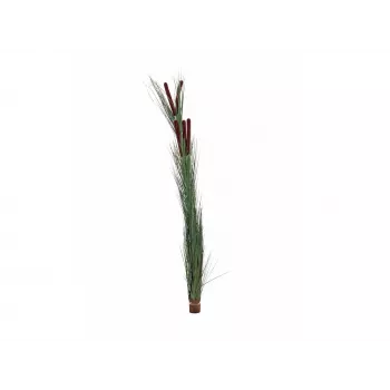 EUROPALMS kunstigt rørgræs med kolber, mørkegrøn, 152cm 82505854