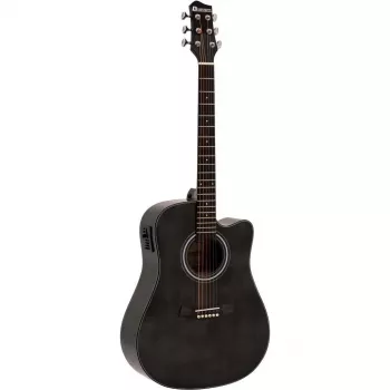 Dimavery STW-90 Dreadnought akustisk guitar, Vintage Black 26245082