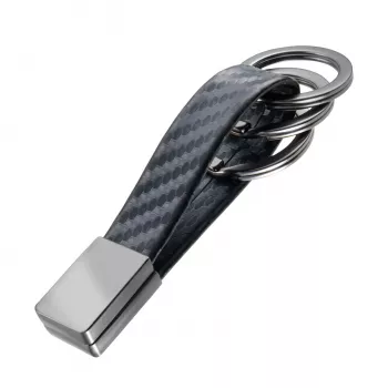 TROIKA TWISTER CARBON nøglering (KRG649/CB)