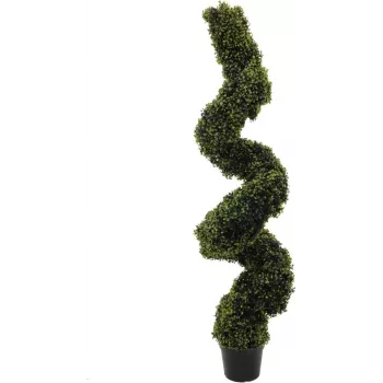 EUROPALMS Artificial Boxwood Spiral Tree, 150cm 82607611