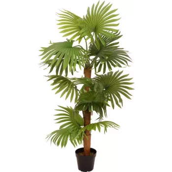 EUROPALMS Fan Palm Artificial Plant 130cm 82509302