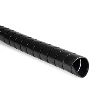 HellermannTyton SPF-35-PP-BK Spiral Wrapping Band, Polypropylene, Black, 30-200 mm Bundle, 25 m 162-20350