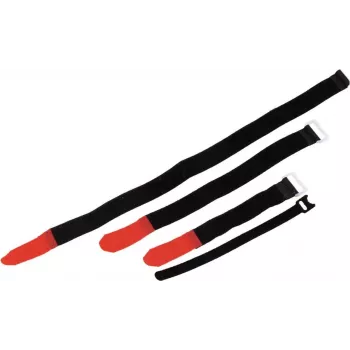 ACCESSORY Hook-and-Loop Cable Tie 25x300mm Black 10-Pack (30006030)