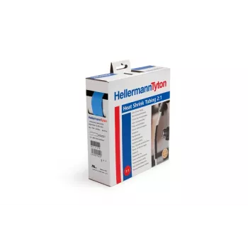 HellermannTyton Insultite HIS-1/2-PEX-BU Heat Shrink Tubing, 2:1, 12.7 mm, Blue, 1.2 m 300-31276