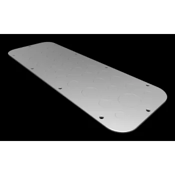 Rittal AX flangeplade størrelse 3, stålplade, galvaniseret, 125 x 50 mm 2573100
