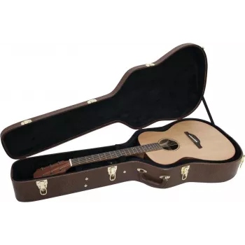 DIMAVERY formet kuffert til western guitar, brun (26341018)