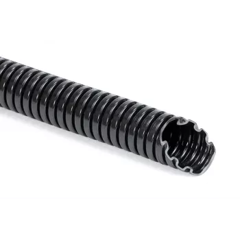 HellermannTyton HG-SW11 PA6 BK 50 beskyttelsesslange, 8,5 mm nominel diameter, sort, 50 m