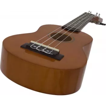 DIMAVERY UK-200 Soprano Ukulele, Brown 26255810