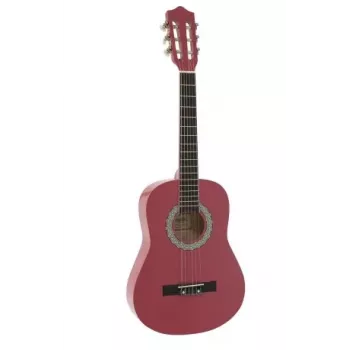 Dimavery AC-303 koncertguitar 1/2 pink med gig bag
