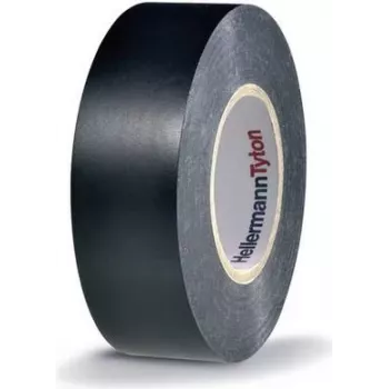 HellermannTyton HTAPE-FLEX15-25x25-PVC-BK elektrisk isoleringstape, PVC, sort, 25 mm x 25 m, 0,15 mm tykkelse 710-00137