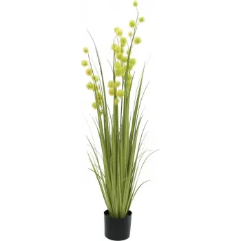 EUROPALMS Pompom Grass kunstplante, 122 cm, grøn 82500136