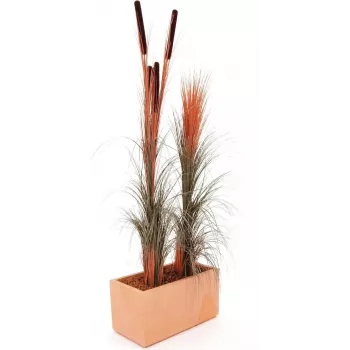 EUROPALMS Artificial Reed Grass, Light Brown, 127 cm 82505852