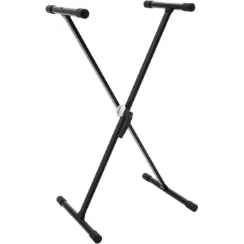 Dimavery SVT-1 keyboardstativ X-ramme klemlås højdejusterbar 20 kg belastning sort