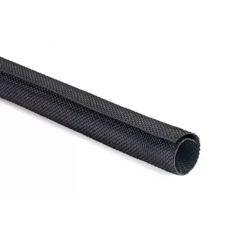 HellermannTyton Helagaine Twist-In flettet kabelkappe, 25-29 mm bundtdiameter, 2 m, sort 170-01016