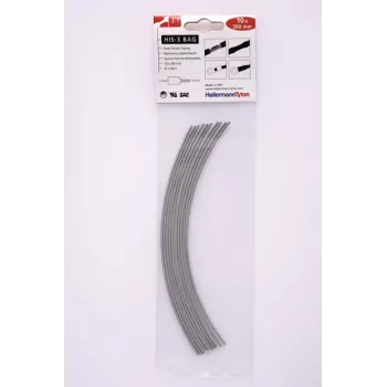 HELLERMANNTYTON Heat Shrink Tubing Kit HIS-3 3:1, 70 pcs, Assorted Sizes, Black/Red 308-30162