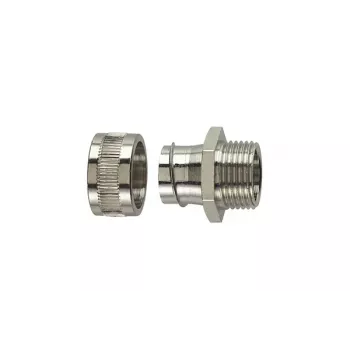 HellermannTyton SC40-FM-M40 forniklet messing-forskruning M40 til 40 mm SC-beskyttelsesslange