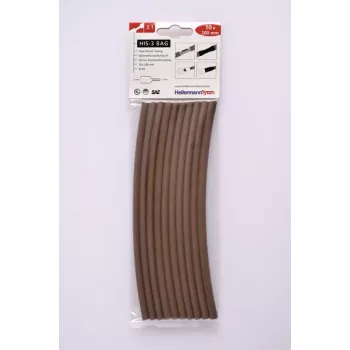 HELLERMANNTYTON HIS-3 3:1 Heat Shrink Tubing Set, 100 Pieces, 7 Sizes, 7 Colours, 100 mm Length 308-30614
