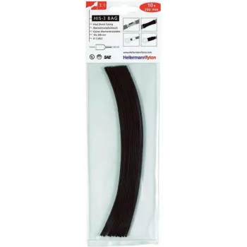HELLERMANNTYTON Heat Shrink Tubing Set HIS-3 3:1, 127 Pieces, Mixed Colours, 100 mm Lengths (308-30611)