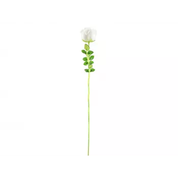 EUROPALMS Crystal Rose Artificial Flower, White, 81 cm, 12 Pieces 82600208