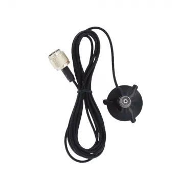 Midland 6678 magnetfod med TNC-tilslutning, 4m RG-58 kabel, sort
