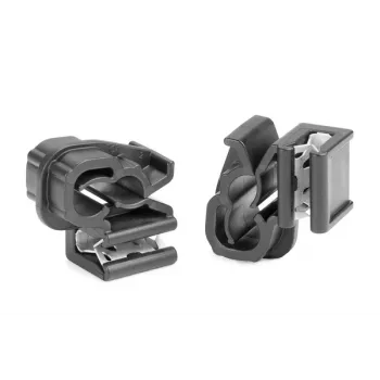 HellermannTyton EdgeClip EC1-3SV-DHC6-7 kabelbinderholder, sort, 100 stk. 151-04455