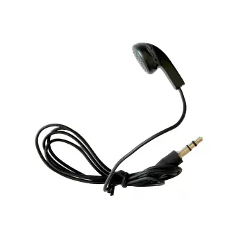 MIDLAND Albrecht 29978 engangs in-ear-høretelefon med 3,5 mm jackstik, mono, sort, kompatibel med ATR400/Tourist Guide